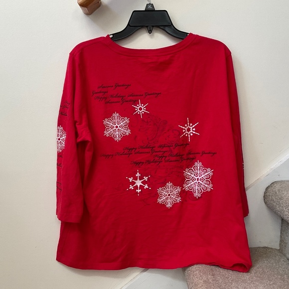 size XL, bust up to 42” inches, holidays and Christmas shirt, USA 🇺🇸 made, new - Picture 9 of 11